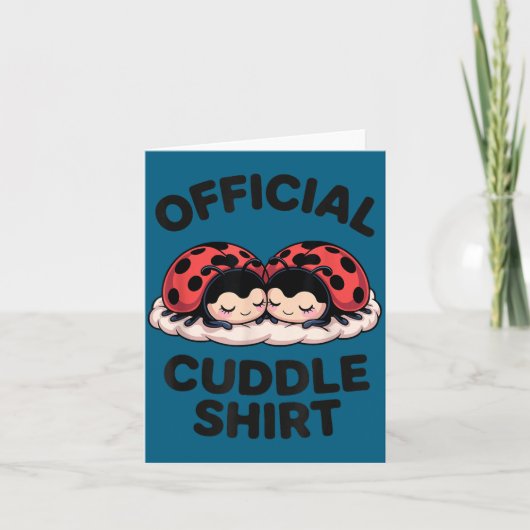 Carte Cute Ladybug Love Cuddle  (Devant)