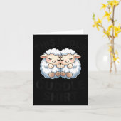 Carte Cute Lamb Couple This Is Our Cuddle (Fleur jaune)