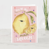 Carte Cute Lemon pour la Saint-Valentin – T'es le citron (Devant)