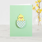 Carte Cute Little Bird Hatchling Card (Fleur jaune)