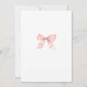 Carte Cute Little Strawberry Bow Baby Girl Table Number (Dos)