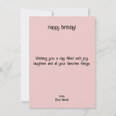 Carte Cute Llama Birthday Card (Dos)