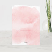 Carte Cute Llama Girly Rose Personnalisé Anniversaire (Dos)