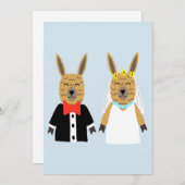 Carte Cute Llama mariée et chambre (Devant / Derrière)