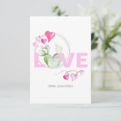 Carte Cute Lote et Cactus Enfants Classroom Valentine Ca (Debout devant)