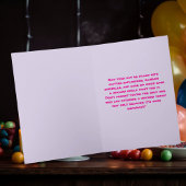 Carte Cute Magical Funny Unicorn Anniversaire de enfant 