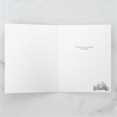 Carte Cute Mama et Baby Bear Mountain Range Merci (Intérieur)