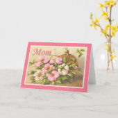 Carte Cute maman Vintage Floral (Fleur jaune)