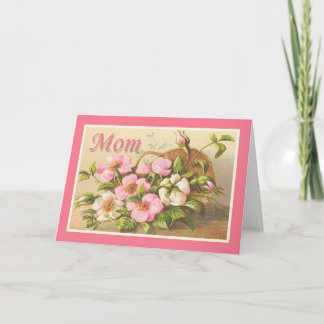 Carte Cute maman Vintage Floral