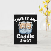 Carte Cute Matching Bear This Is My Cuddle  (Fleur jaune)