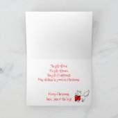 Carte Cute Meowy Kitties de Noël (Intérieur)