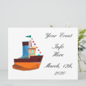 Carte Cute Minuscule remorqueur Thunder-Cove (Debout devant)