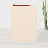 Carte Cute Mom bébé cerf personnalisable (Dos)