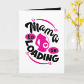 Carte Cute Momma making word art  (Fleur jaune)