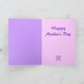 Carte Cute Mother's day card with Owls and text (Intérieur)