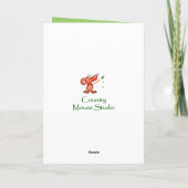 Carte Cute Mouse, Ami d'Anniversaire (Dos)