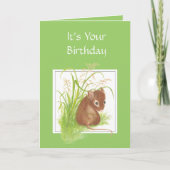 Carte Cute Mouse, Ami d'Anniversaire (Devant)