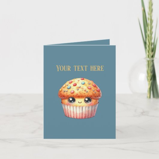 Carte Cute muffin lovers Bakery vendors customizable (Devant)