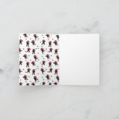 Carte Cute Ninja Warrior Black & Red Kids (Intérieur)