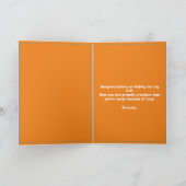 Carte Cute Orange and Blue Husky Husband 60e anniversair (Intérieur)