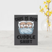 Carte Cute Otters Snuggling This Is Our Cuddle (Fleur jaune)