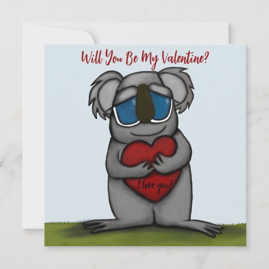 Carte Cute Ours Koala (Devant)