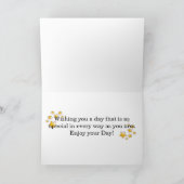 Carte Cute Outer Space Rocket Ship Blast Off Birthday (Intérieur)