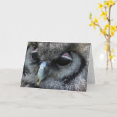 Carte Cute Owl (Fleur jaune)