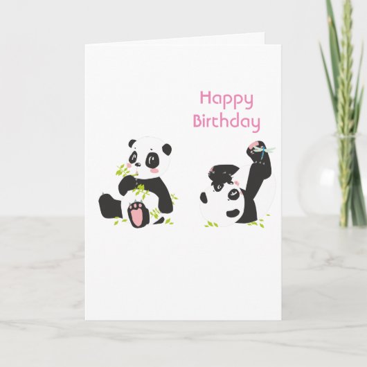 Carte Cute panda (Devant)