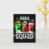 Carte Cute Para Elf Squad Funny Christmas Elf Kids Teach (Fleur jaune)