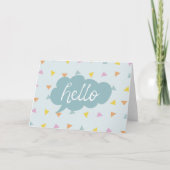 Carte Cute Pastel Hello (Devant)