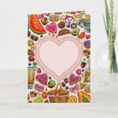 Carte Cute Pastry Confections Sweets (Devant)