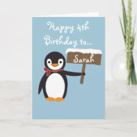 Cute Penguin Portant Une Écharpe Design