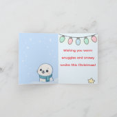 Carte Cute Polar Bear Christmas (Intérieur)