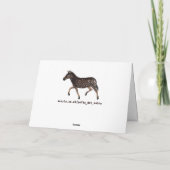 Carte Cute Polka Dot Zebra (Dos)