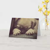 Carte Cute Puppy (Fleur jaune)