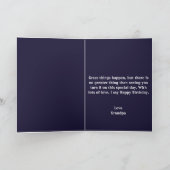 Carte Cute Purple Blue Flying Saucer Galaxy 8e anniversa (Intérieur)