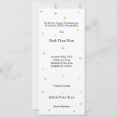 Carte Cute Rabbit in Magical Night With Moon and Stars (Dos)