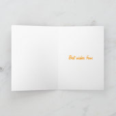 Carte Cute Rabbit Photo et fleurs (Intérieur)