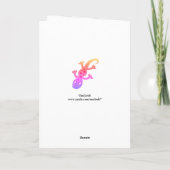 Carte Cute Rainbow Lizard Gecko Joyeux anniversaire (Dos)