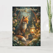 Carte Cute Red Fox (Devant)