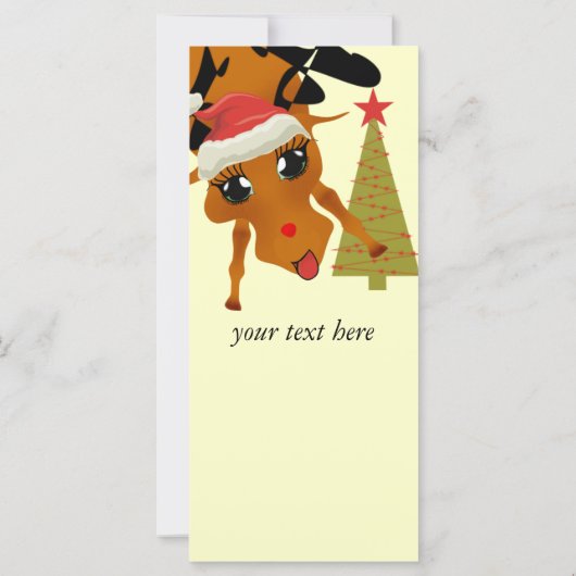 Carte Cute Reindeer (Dos)