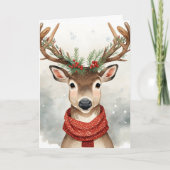 Carte Cute Reindeer Christmas Card (Devant)