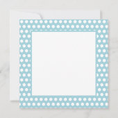 Carte Cute Retro Girl Blue Flat Hello Card (Dos)