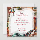 Carte Cute Retro Pop Art Personalized Christmas (Dos)