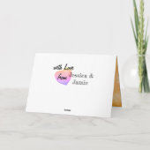 Carte Cute Romance Couple Chats pour Valentines (Dos)