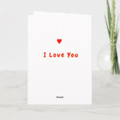 Carte Cute Romantic Couple Je T'Aime (Dos)