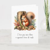 Carte Cute Romantic Funny Citation Aquarelle Saint-Valen (Devant)