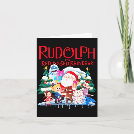 Carte Cute Rudolph The Red Nosed Reindeer Christmas Spec (Devant)