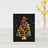 Carte Cute Sewing Machine Christmas Tree Christmas Ornam (Fleur jaune)